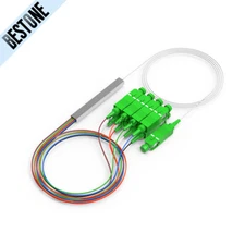 SC/APC 1 to 2/4/8/16/32 Mini PLC Fiber Optical Splitter FTTX CATV Splitter Optic