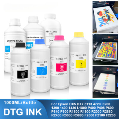 1000ML DTG InK DX5 DX6 DX7 TX800 5113 4720 I3200 L800 R1900 R2000 F2000 F2100