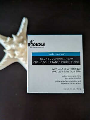 Dr. Brandt Needles No More Neck Sculpting Cream with Gua Shu  1.7 oz 50 g NIB