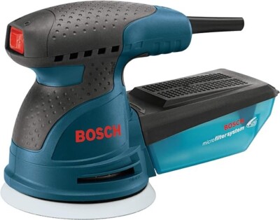 Bosch ROS20VSC 5'' Variable Speed Palm Random Orbit Sander Kit w/ Carry Bag