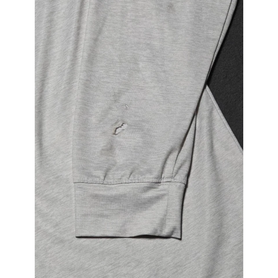 Pullover de golf de playa de guijarros recto para hombre manga larga cuarto cremallera camisa L Foto 3 de 4