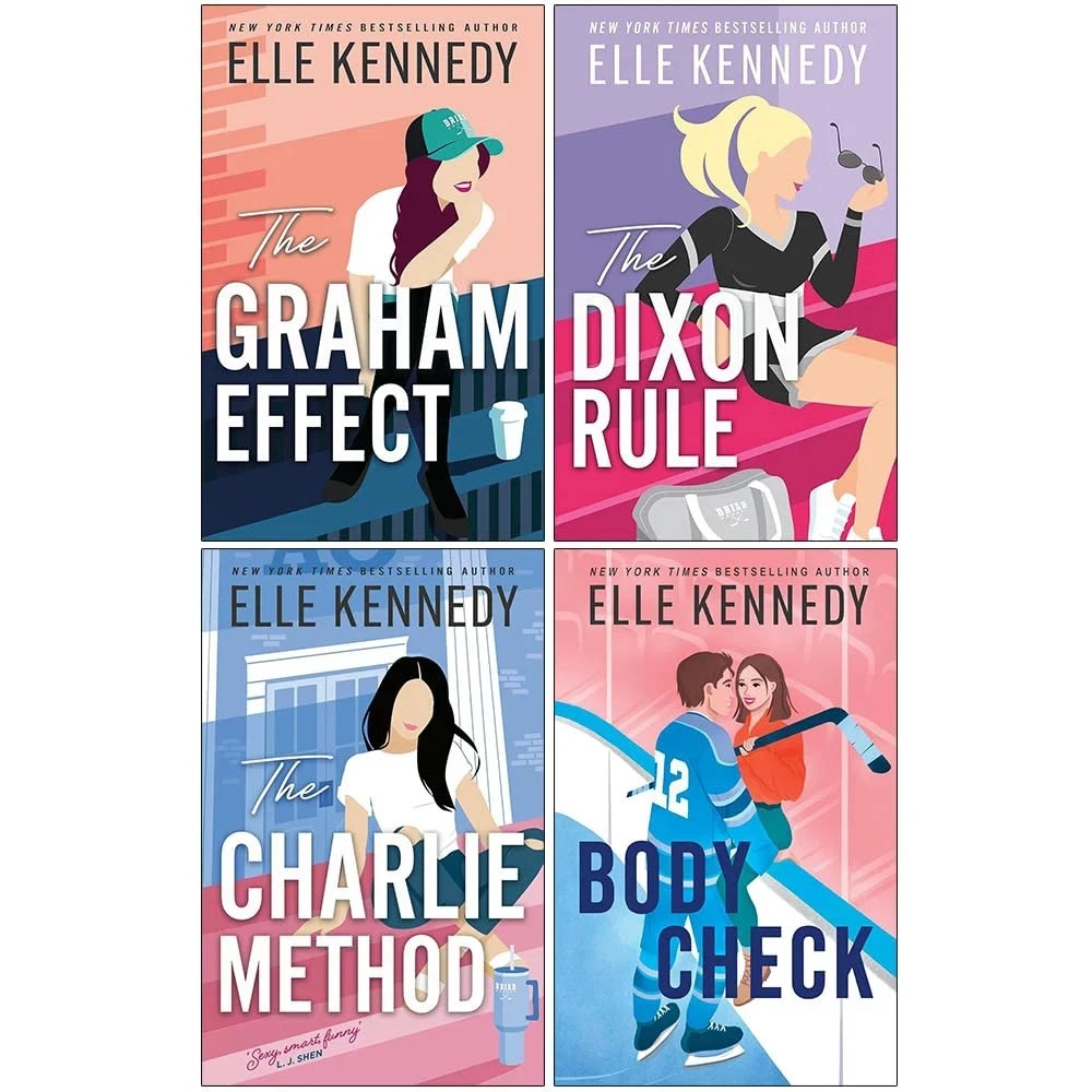 Elle Kennedy Collection 4 Books Set Graham Effect,The Dixon Rule, The Charlie Me