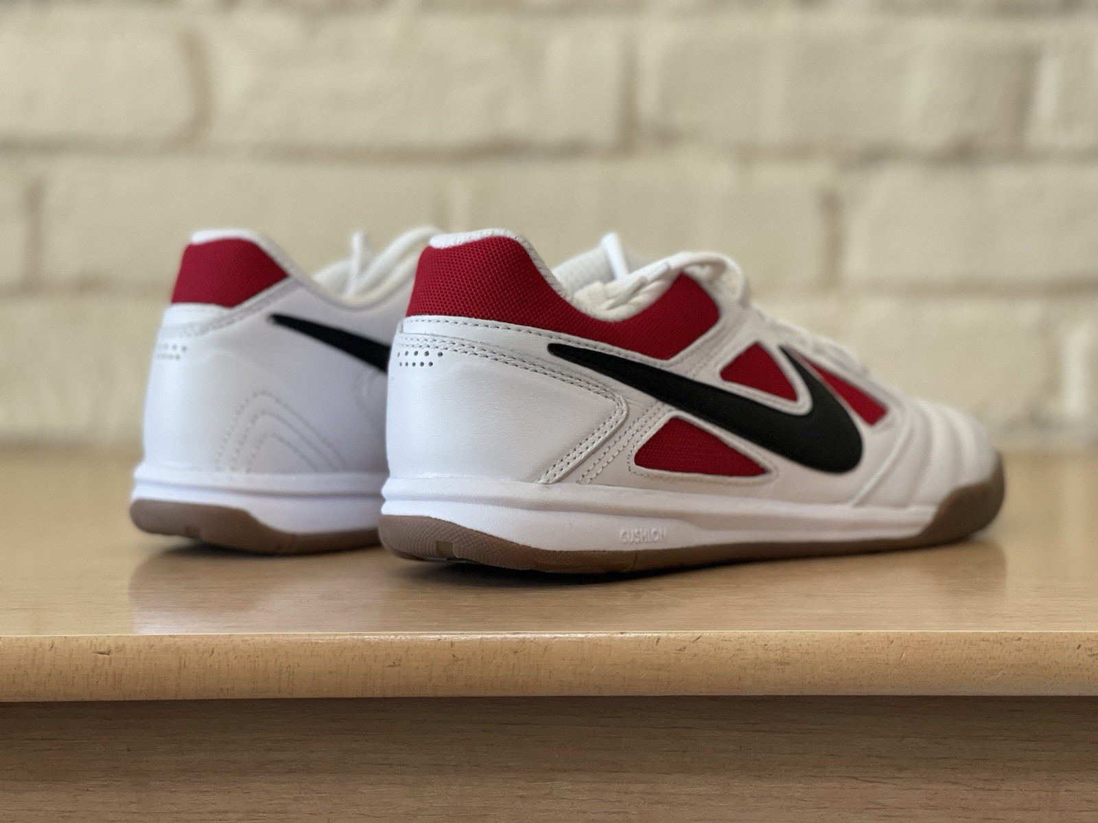Nike Gato White Gym Red Black Gum Soccer Shoes IB8509-100 Men 8 / Women 9.5 New image 10