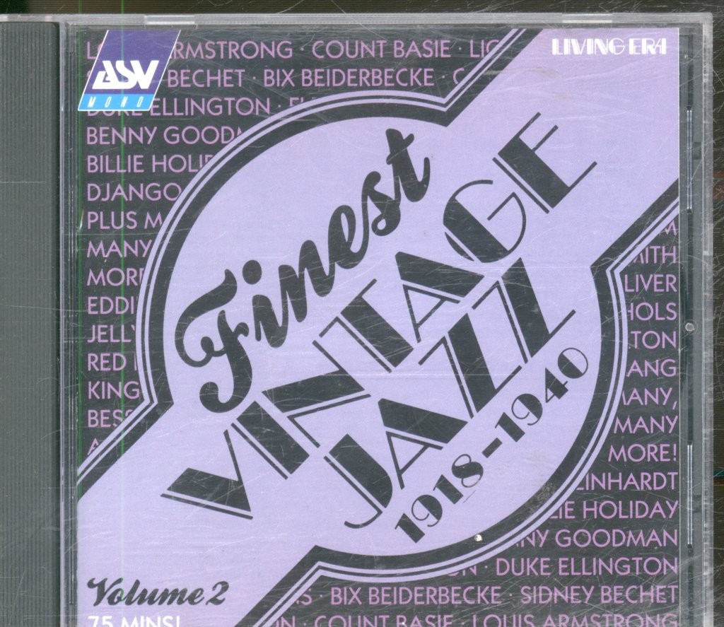 Various Artists Finest Vintage Jazz Volume 2 CD UK Asv 1995 CDAJA5151