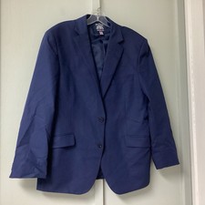 The Savile Row Company Men's Blue Two Button Blazer Jacket Size 42 Short