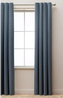 Habitat Blackout Lined Eyelet One Pair Curtains For Home Decor Blue - 137x117cm