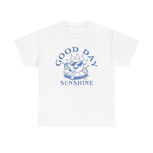 Good Day Sunshine Graphic T Shirt Unisex Heavy Cotton Tee - Picture 2 of 21
