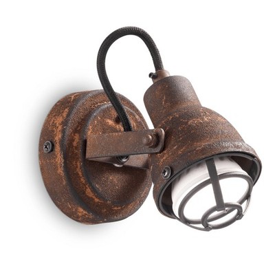 Ideal Lux Bob Mini Wall Lamp Applique Rust Effect GU10 156392