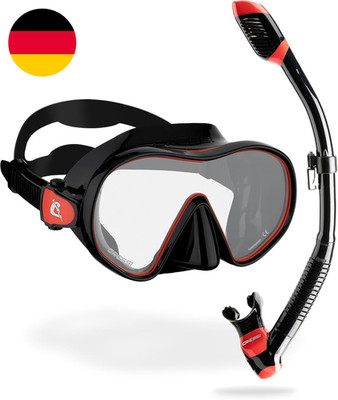 CRESSI F-Dual + Supernova Dry Combo - Tauchmaske Und Trockenschnorchel Set Zum S