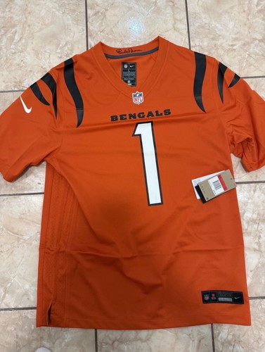 Men's Nike Ja'Marr Chase Orange Cincinnati Bengals Alternate Game Jersey