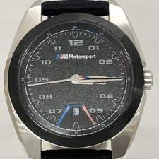 BMW M Motorsport Quartz Black Dial Black 3-Hand Date Men's Used Watch
