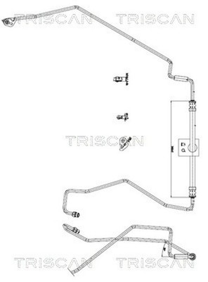 TRISCAN Hydraulikschlauch Lenkung 8516 16046 für FORD TRANSIT Bus F_A_ F_B_ F_C_