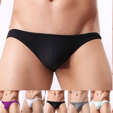 Breathable Bikini Briefs Men's Underwear Comfortable G-String Swimwear Thongs