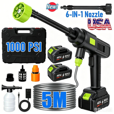 #ad Cordless Electric High Pressure Water Spray Gun Portable Car Washer Cleaner NEW $22.99
