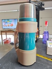 Teal THERMOS Stopper #650 1 Liter Insulated Vacuum Insulated Made In USA