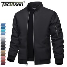 Mens Lightweight Bomber Jacket Spring Fall Th...