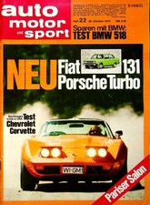 2) Auto Motor Sport AMS 22/1974 - BMW 518 E12 mit 90PS  - Fiat 131 mirafiori mi