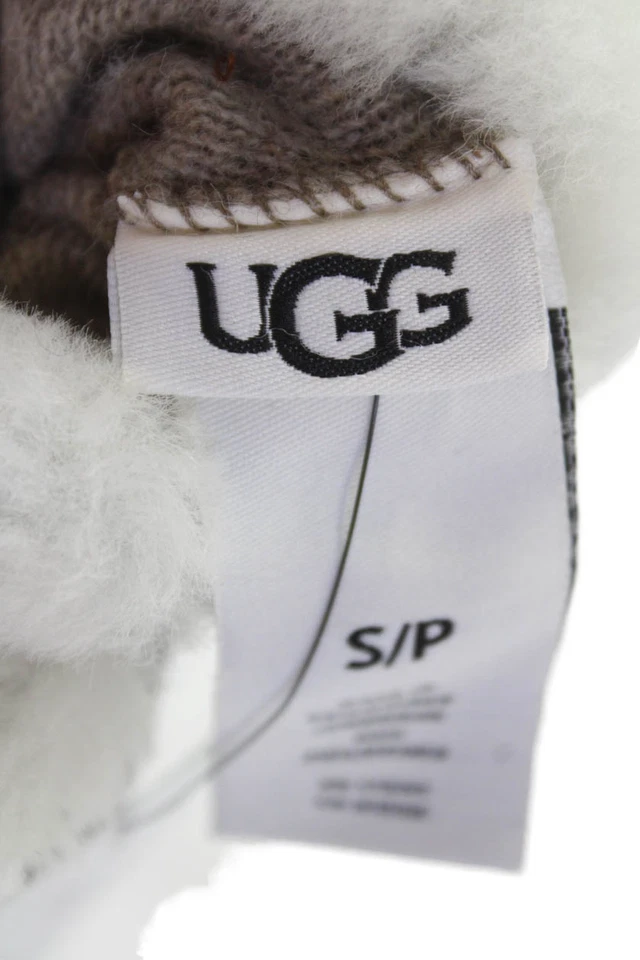 Guantes Ugg Mujer Texturizados Forrados Sin Cordones Capa Gruesa Marrón Talla S Foto 4 de 4