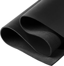 Black Full Grain Leather Sheets for Crafts, 12"X24" Genuine Tooling Leather Piec
