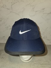 Nike Dri-Fit Hat Youth One Size Adjustable Navy Blue Lightweight Swoosh Cap