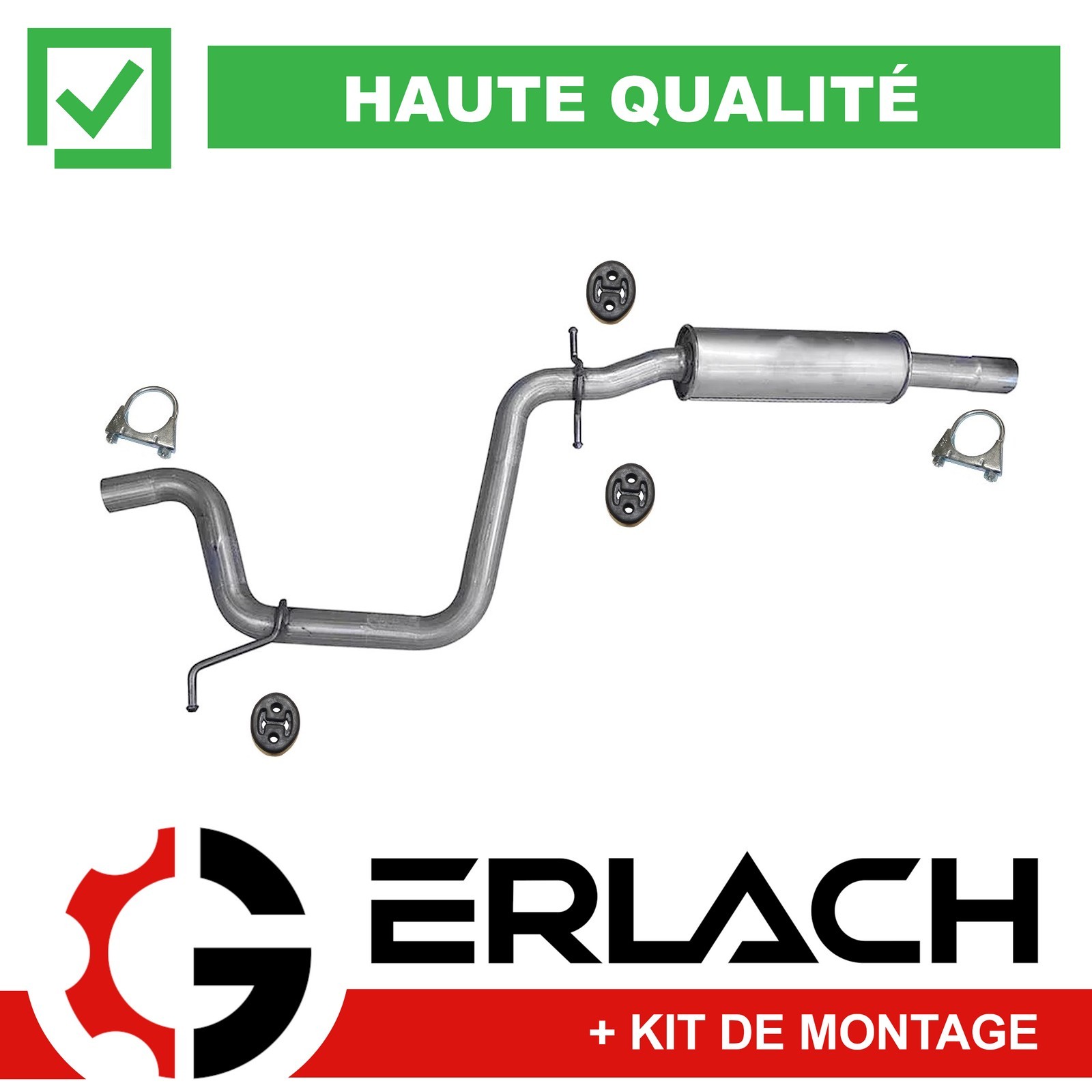 Silencieux intermédiaire Skoda Octavia II 2.0 TFSI 10528 en acier