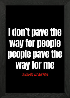 Harvey Specter Zitate gerahmtes Wandbild Poster Leinwanddruck Bild
