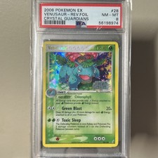 2006 Pokémon TCG Venusaur EX Crystal Guardians Reverse Holo 28/100 PSA 8 on eBay