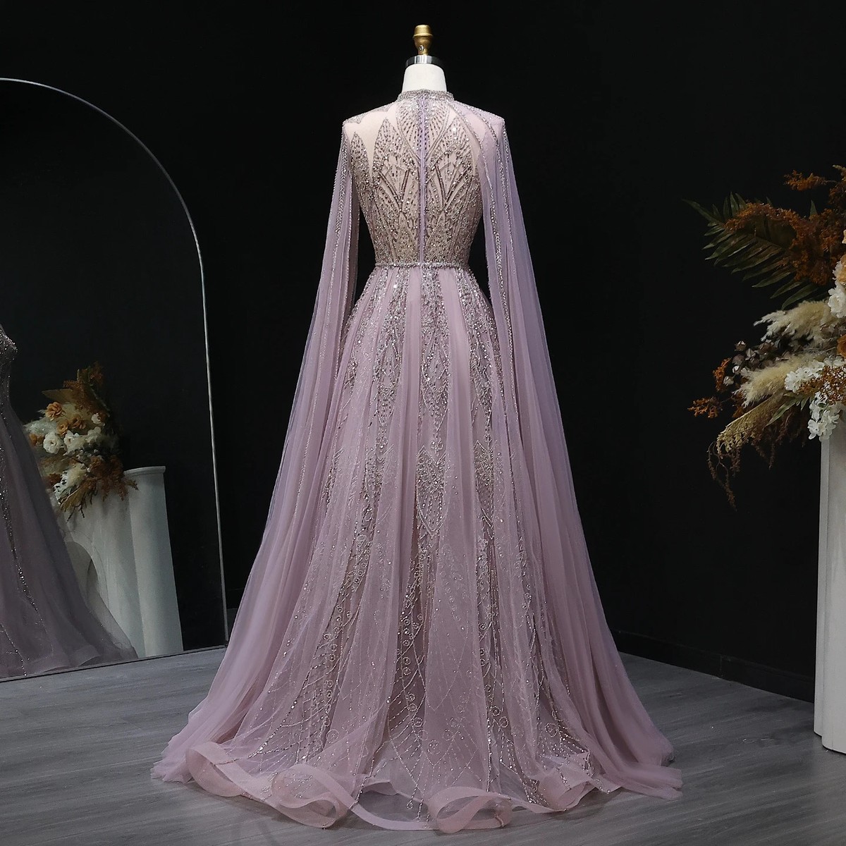 green emerald velvet dress Sharon Said Elegant Light Blue Satin Arabic Evening Dress for Women We main image 0