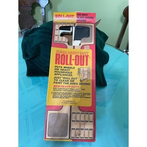 Dial Industries Super Heavy Duty Roll-Out Appliance Rollers White Metal