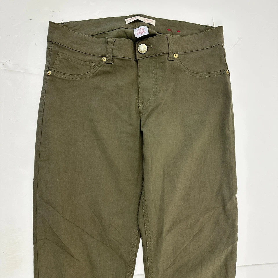 No Boundaries Skinny Women's size 13 Olive Green pants - Image 2 of 4