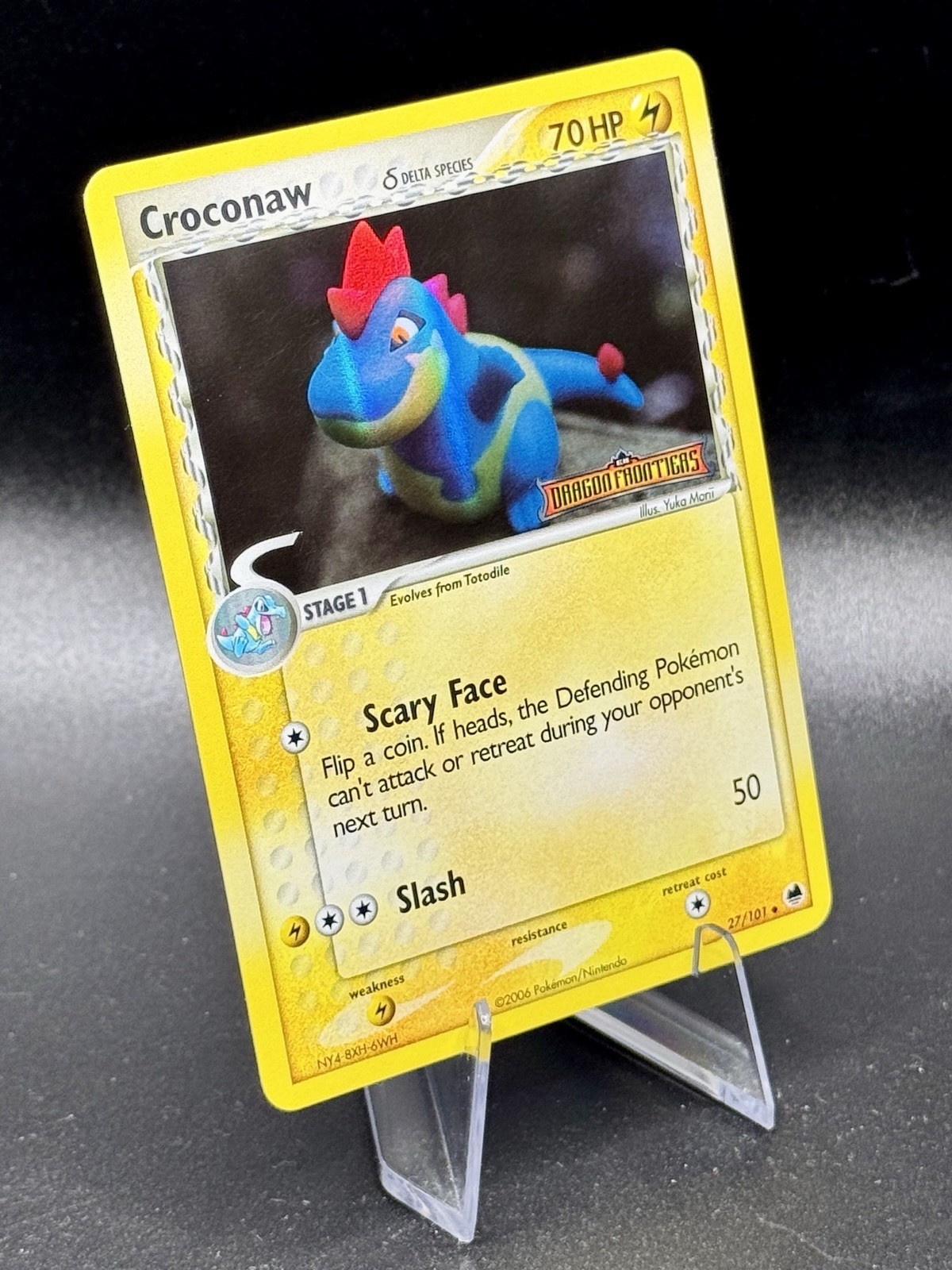 Croconaw δ Species 27/101 Stamped Pokemon EX Dragon Frontiers Reverse Holo LP