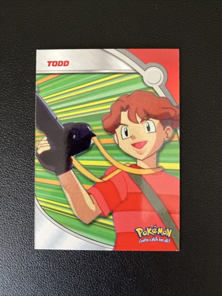 Topps Blue Logo TV Animation Pokemon Card #HV3 Todd The Photographer