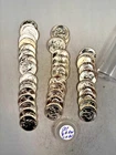 1958P WASHINGTON QUARTER 90% SILVER CH. BU BRILL. UNC. 40 COIN ROLL TYPE B REV.
