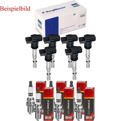 6x BERU Zündspule + CHAMPION Zündkerze für BMW 5er E39 523i 520i 3er Cabriolet