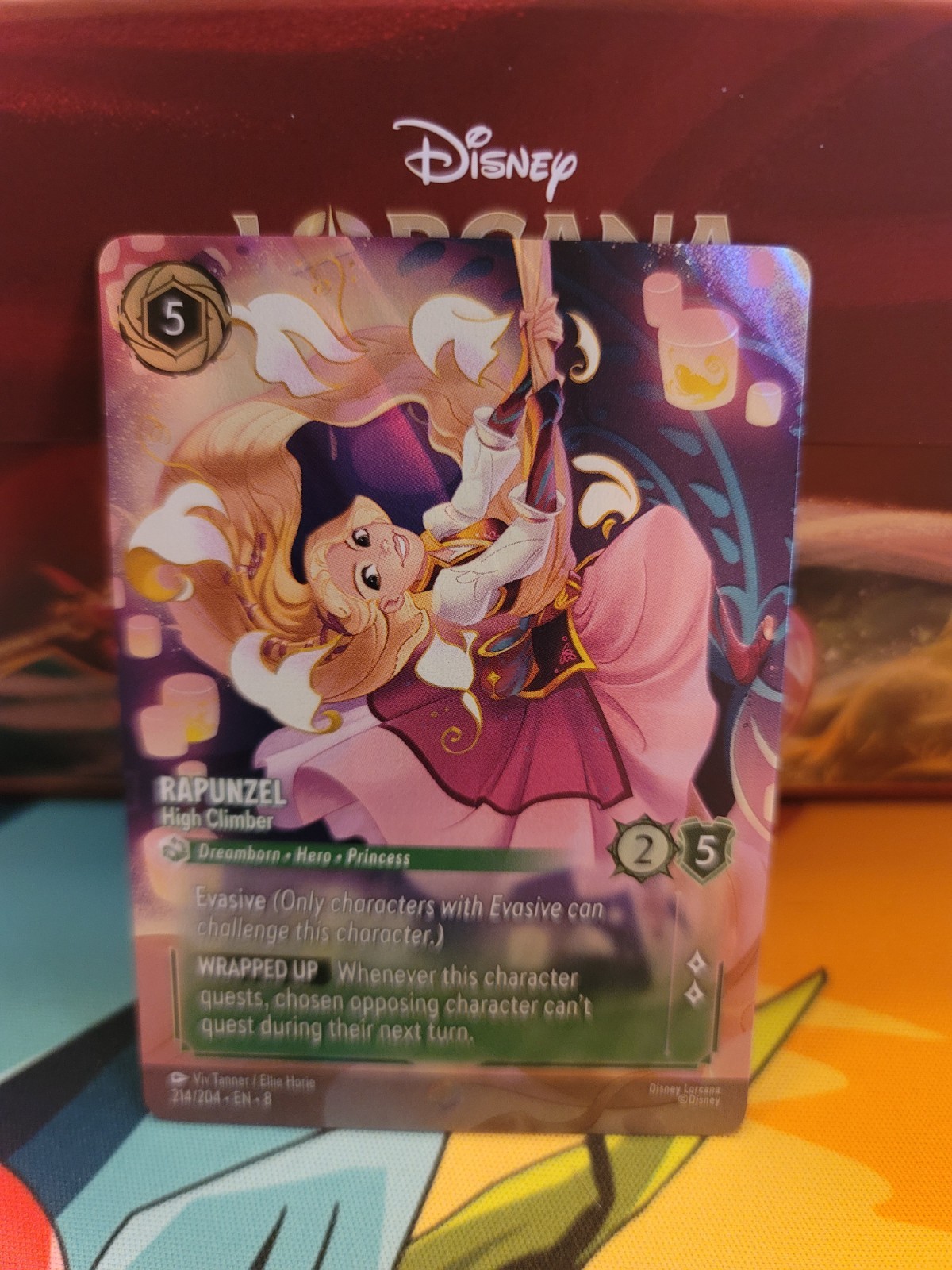 Disney Lorcana - Rapunzel - High Climber ENCHANTED - #214/204 Reign of Jafar NM