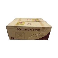 AKDY 25" Stainless Steel Single Bowl Kitchen Sink Topmount Faucet KS0095