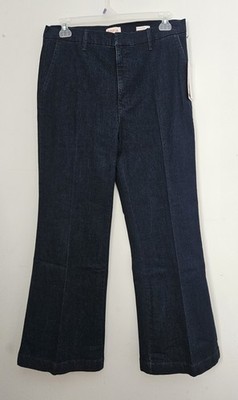 Sofia Vergara Women's Dark Blue Jean Flare Leg Trousers Size 16 NWT.       (226)