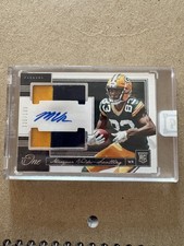 2018 Panini One Marquez Valdes-Scantling On Card Rookie Patch Auto #60  /199. rookie card picture