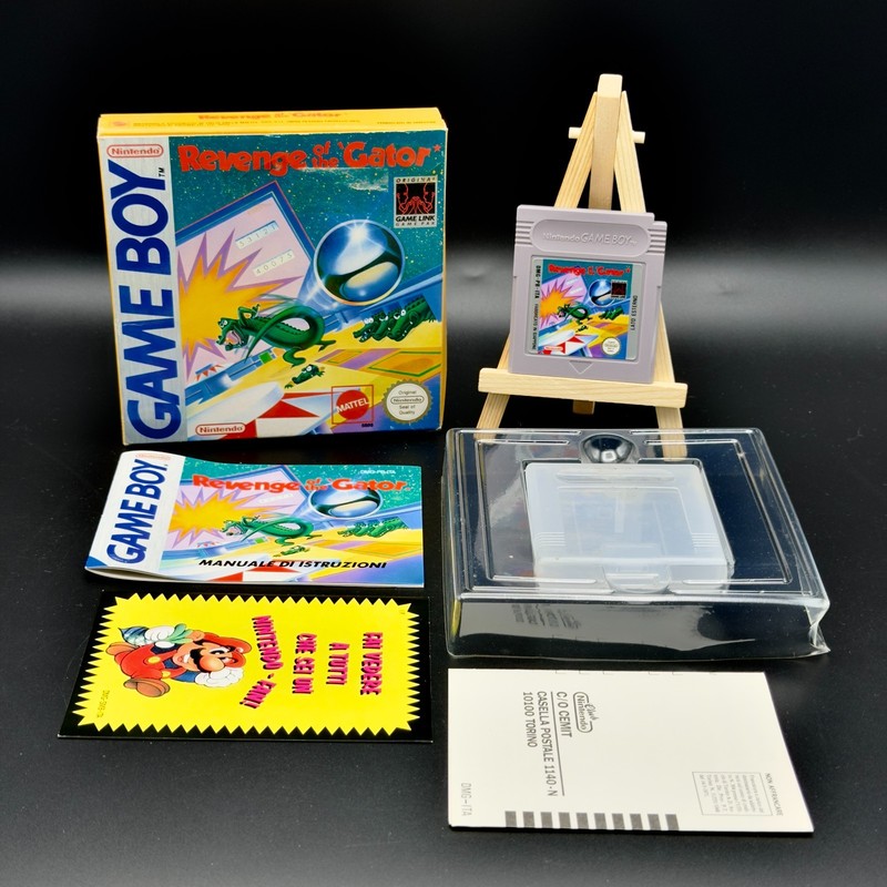 REVENGE OF THE GATOR GAME NINTENDO GAME BOY PAL ITALIAN MATTEL COMPLETE ITA