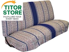 West Coast Auto Universal Baja Saddle Blanket Bench Full Size Seat Cover Blue 