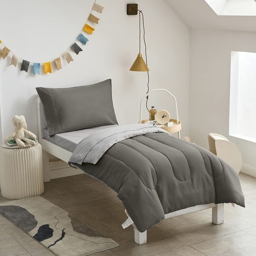 4 Pieces Bedding Set Ultra Soft and Breathable Sheet Set - Includes Comforter...