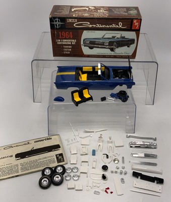 VINTAGE AMT 1964 LINCOLN CONTINENTAL KIT 3 IN 1 CAR MODEL # 6414