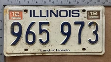 1979 Illinois license plate 965 973 Ford Chevy Dodge 20697