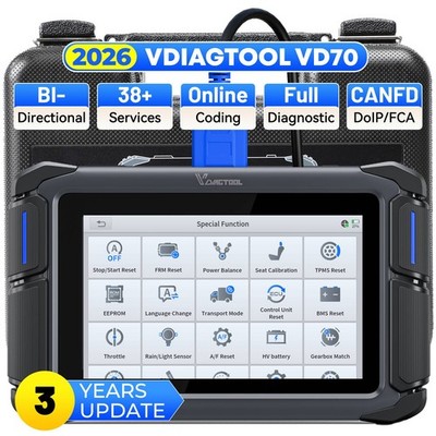 VDIAGTOOL VD70 Bidirectional OBD2 Scanner Auto Diagnostic Tool Key Programmer