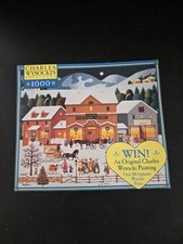 Used/ Complete 1000 Piece Jigsaw Puzzle- No Box