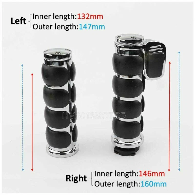 Empuñaduras de manillar de 1" para motocicleta Harley Sportster XL883 1200 Dyna Softail Foto 2 de 4