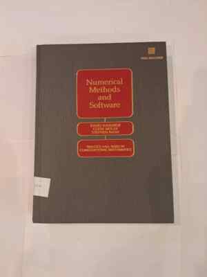 Numerical Methods and Software Kahaner, Moler, Nash - CD Included