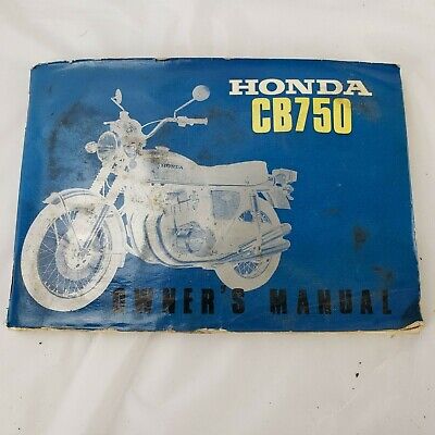 Oem Original Honda Cb750 1972 K2 Owner S Manual Book Booklet Cb 750 Wiring Ebay