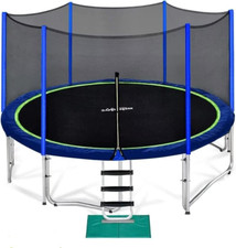 Trampolines No-Gap Design 1500 LBS Weight Capacity 16 15 14 12 10 8FT for Kids C