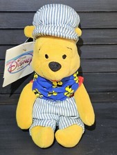 Disney Mini Bean Bag Choo Choo POOH 9" Plush POOH Train Conductor FASTSHIP